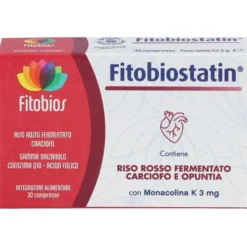 Integratore Fitobiostatin con riso rosso, 30 compresse