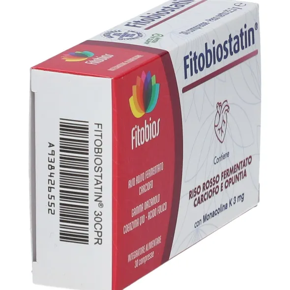 Integratore Fitobiostatin con riso rosso, 30 compresse