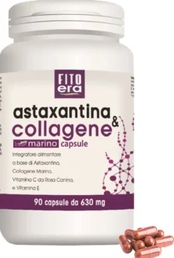 Integratore FitoEra Astaxantina&Collagene, 90 capsule