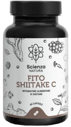 Integratore Fito Shiitake C con astragalo, 60 capsule