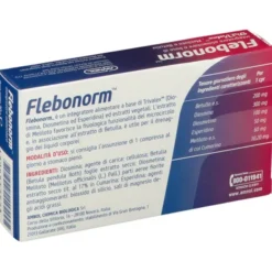 Integratore Flebonorm per drenaggio e microcircolo, 30 cpr