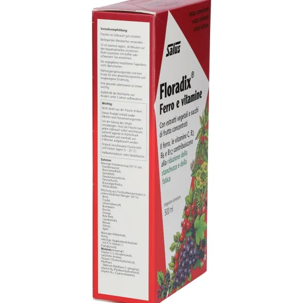 Integratore Floradix Ferro e Vitamine, 500ml