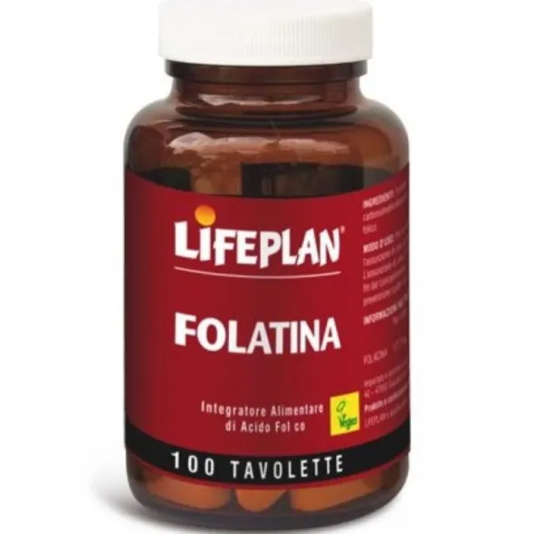 Integratore Folatina acido folico Lifeplan, 100 tavolette