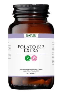 Integratore Folato B12 Extra Natur, 30 capsule