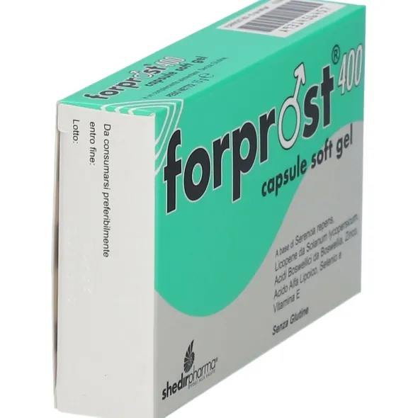 Integratore Forprost 400 per la prostata, 15 capsule molli