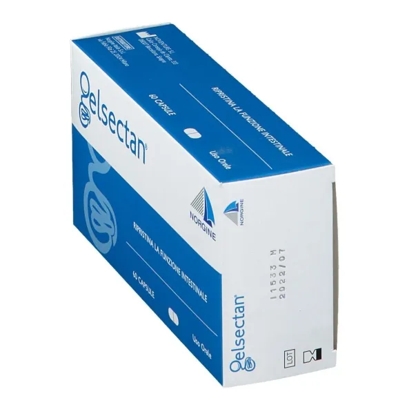Integratore Gelsectan Norgine per l'intestino, 60 capsule