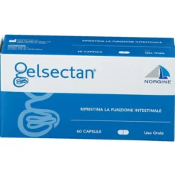 Integratore Gelsectan Norgine per l'intestino, 60 capsule