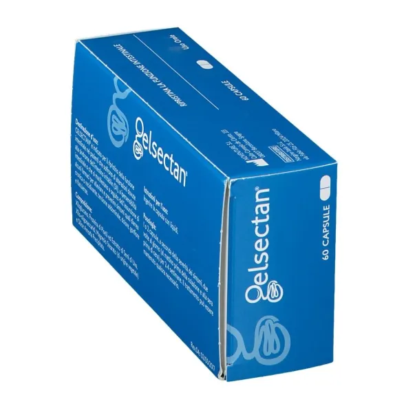 Integratore Gelsectan Norgine per l'intestino, 60 capsule