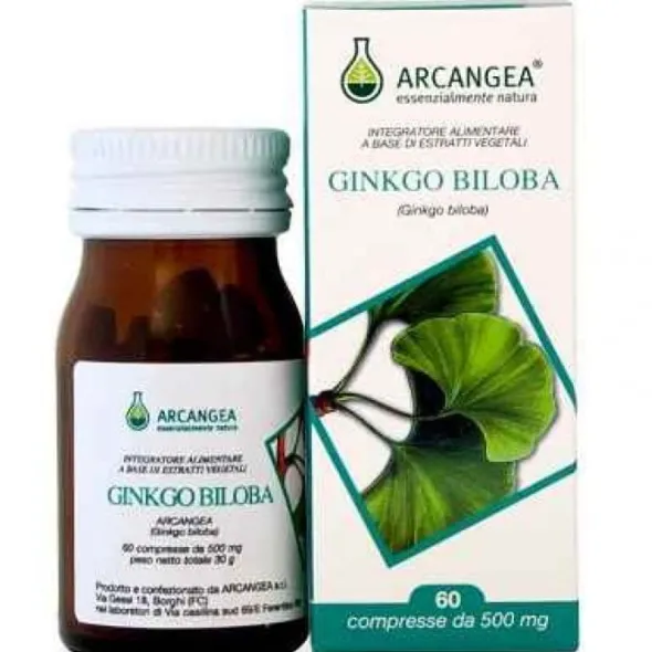 Integratore Ginkgo Biloba 500mg, 60 capsule per la circolazione