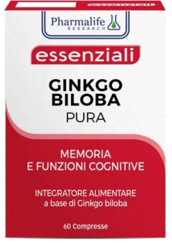 Integratore Ginkgo Biloba Pura per memoria, 60 compresse