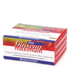 Integratore Ginseng Maximum con miele e pappa reale, 20 fiale