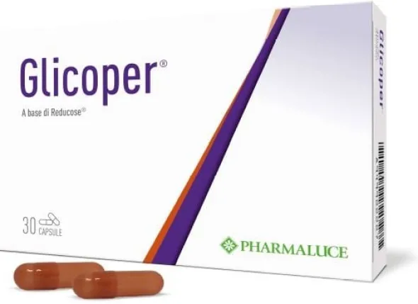Integratore Glicoper con Reducose di gelso bianco, 30 capsule