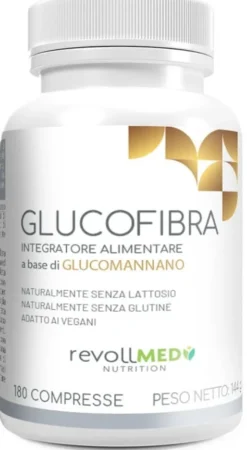 Integratore Glucofibra con glucomannano, 180 compresse