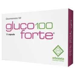 Integratore Gluco 100 Forte Glucomannano, 30 capsule 900mg