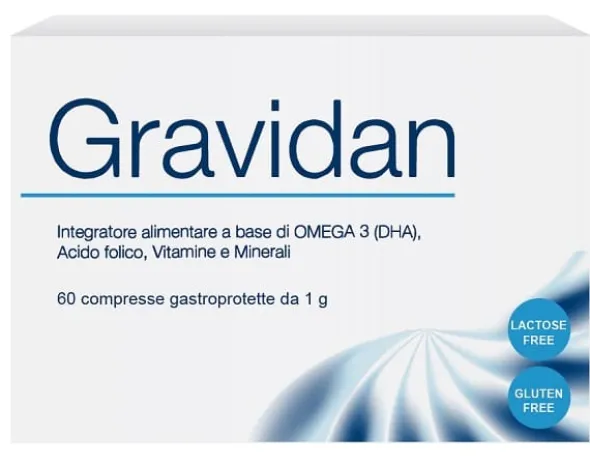Integratore Gravidan 60 compresse per gravidanza e allattamento