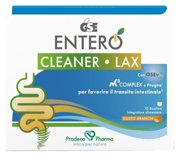 Integratore GSE Entero Cleaner Lax transito, 10 bustine