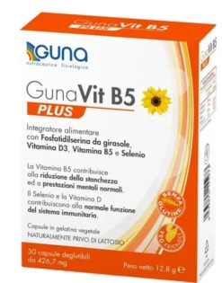Integratore Gunavit B5 Plus contro stanchezza, 30 capsule