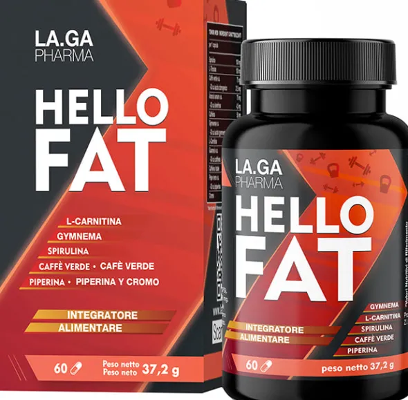 Integratore HelloFat Laga Pharma controllo peso, 60 capsule