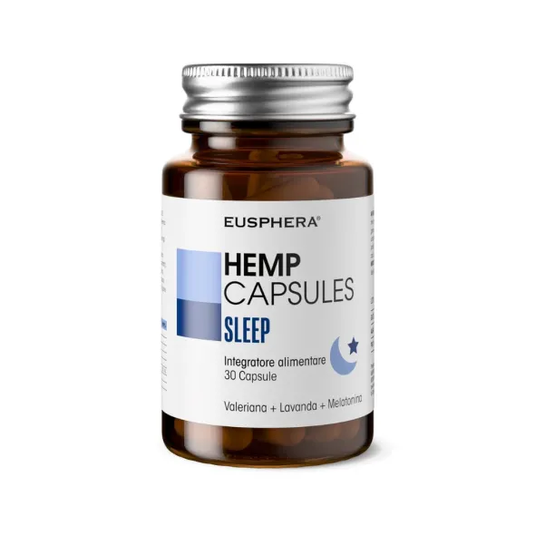 Integratore Hemp Capsules Sleep per il sonno, 30 capsule