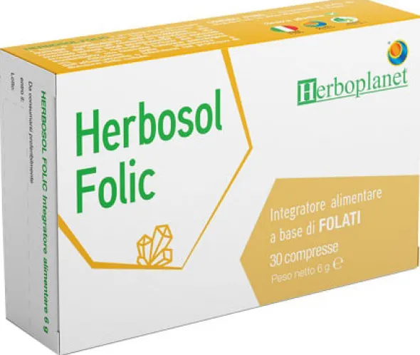 Integratore Herbosol Folic acido folico, 30 compresse