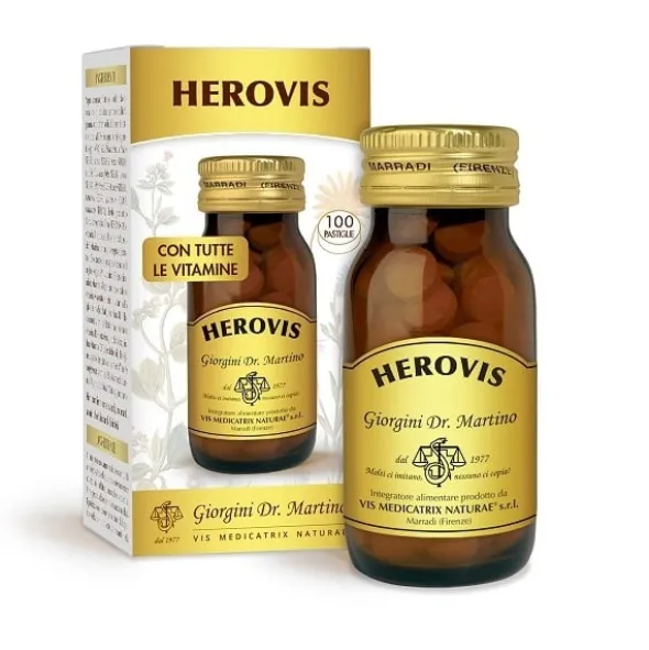 Integratore Herovis con vitamine e minerali, 100 pastiglie