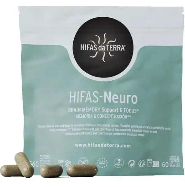Integratore Hifas Neuro funghi e vitamine, 60 capsule
