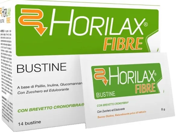 Integratore Horilax Fibre con psillio e inulina, 14 bustine