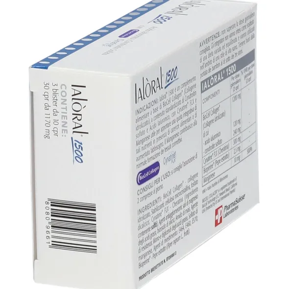 Integratore Ialoral 1500 per le articolazioni, 30 compresse