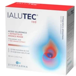 Integratore Ialutec Red acido ialuronico, 20 fiale