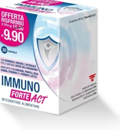 Integratore Immuno Active Forte difese immunitarie, 30cps