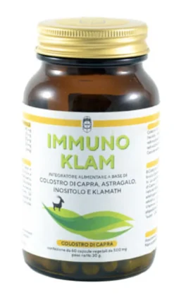 Integratore Immuno Klam colostro di capra, 60 capsule