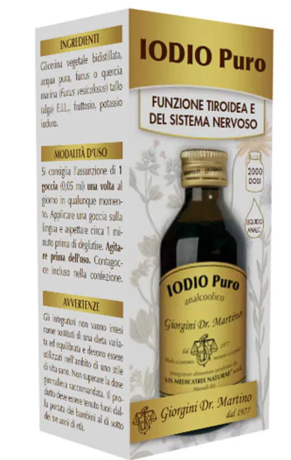 Integratore Iodio Puro Analcolico Dr. Giorgini, 100ml