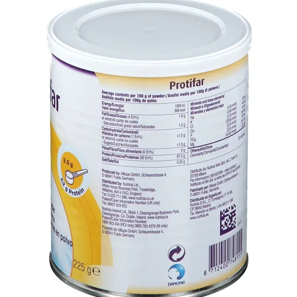 Integratore iperproteico Protifar in polvere, 225g