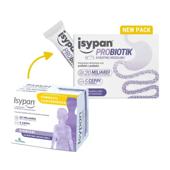 Integratore Isypan Probiotik fermenti lattici, 24 bustine