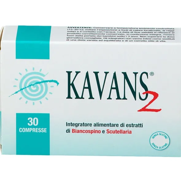 Integratore Kavans 2 per sonno e relax, 30 compresse