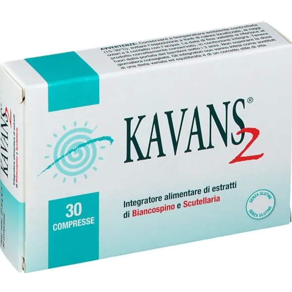 Integratore Kavans 2 per sonno e relax, 30 compresse