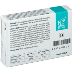 Integratore Kavans 2 per sonno e relax, 30 compresse