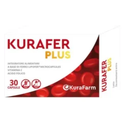 Integratore Kurafer Plus ferro e vitamina C, 30 capsule