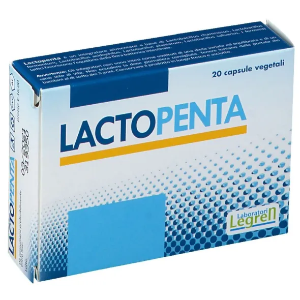 Integratore Lactopenta Legren per la flora batterica, 20 capsule
