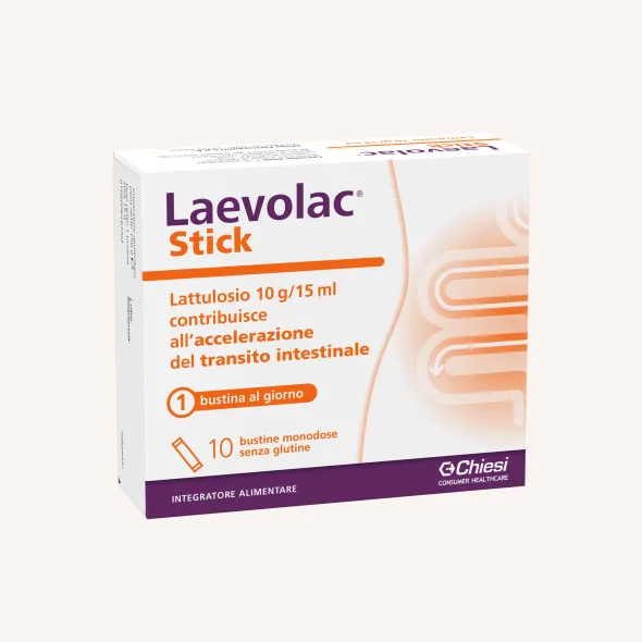 Integratore Laevolac Stick per transito intestinale, 10 bustine