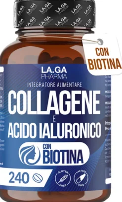 Integratore Laga Pharma Collagene e Acido Ialuronico, 240cpr