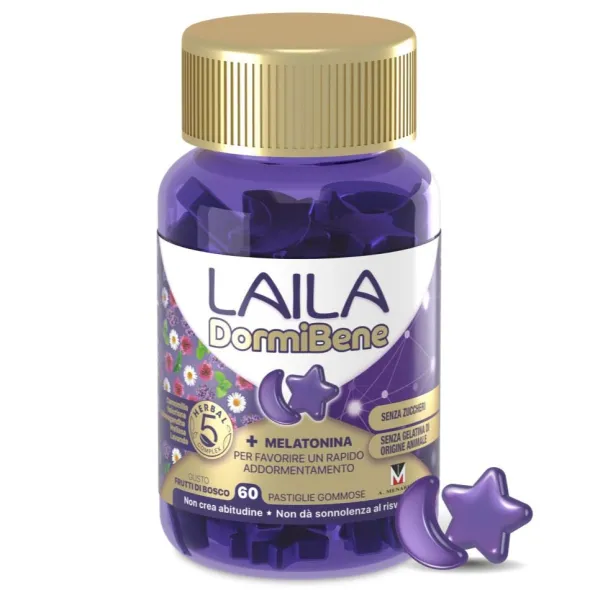 Integratore Laila DormiBene gommose sonno, 60 pezzi