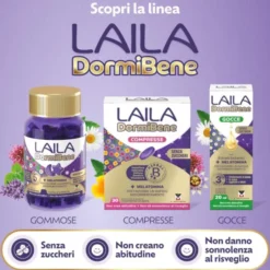 Integratore Laila DormiBene gommose sonno, 60 pezzi