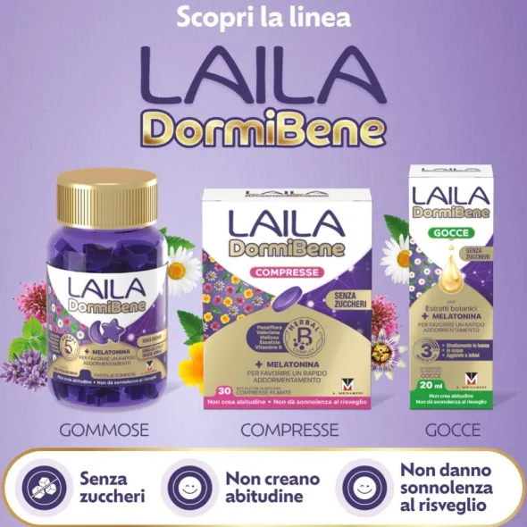 Integratore Laila DormiBene gommose sonno, 60 pezzi