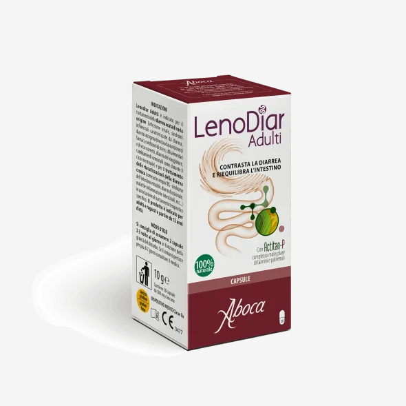 Integratore Lenodiar Adulti per l'intestino, 20 capsule