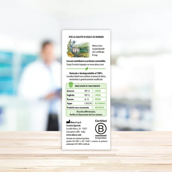 Integratore Lenodiar Adulti per l'intestino, 20 capsule