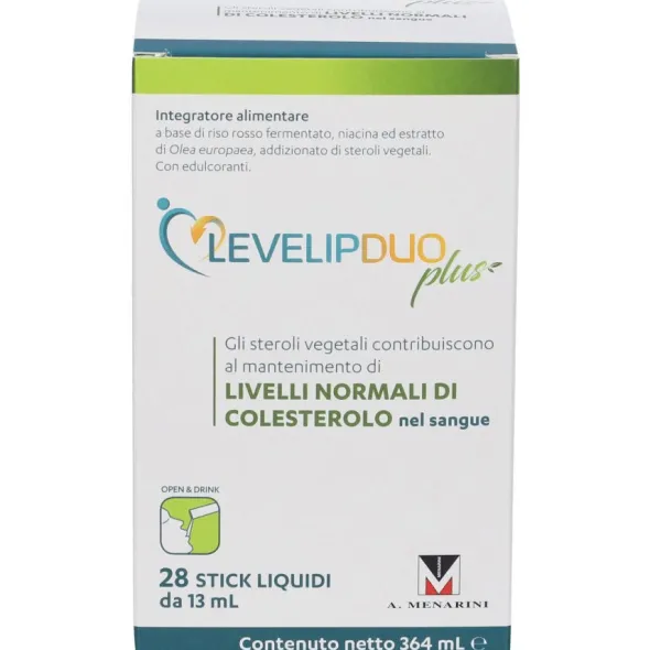Integratore LevelipDuo Plus colesterolo, 28 stick