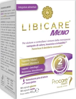 Integratore Libicare Meno per il benessere in menopausa, 60cps