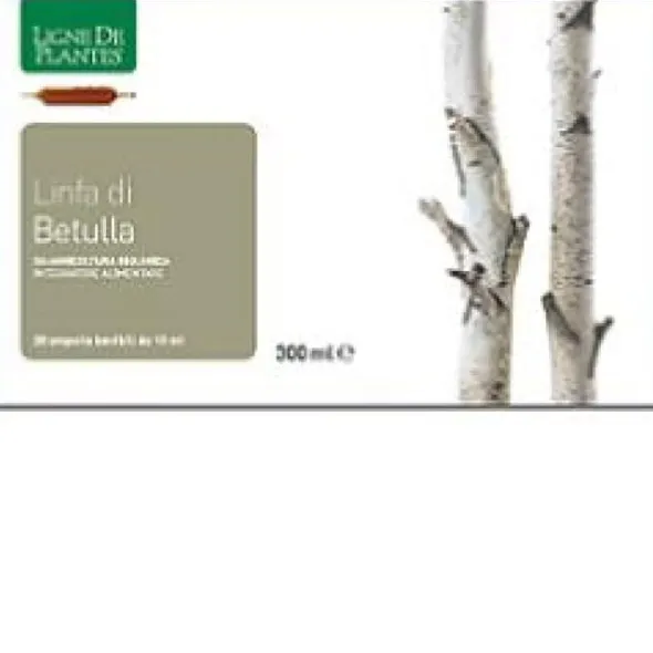 Integratore Linfa di Betulla BIO, 20 ampolle bevibili 15ml