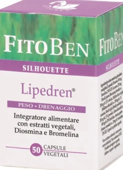 Integratore Lipedren drenante e per la circolazione, 50 capsule